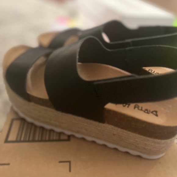 Dirty Laundry NWT Women's Peyton Platform Leather Dress Sandals - Picture 6 of 8